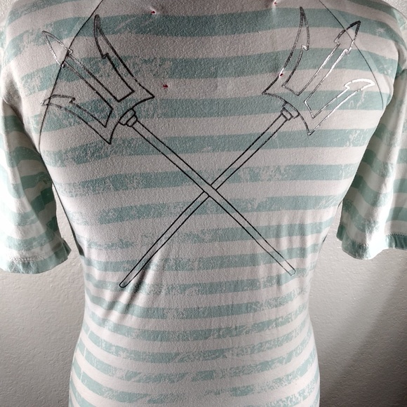 Johnny Was 4 Love & Liberty Mermaid Swarovski Crystals Tee Sz S NWT - Picture 7 of 8